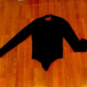 Black bodysuit open back